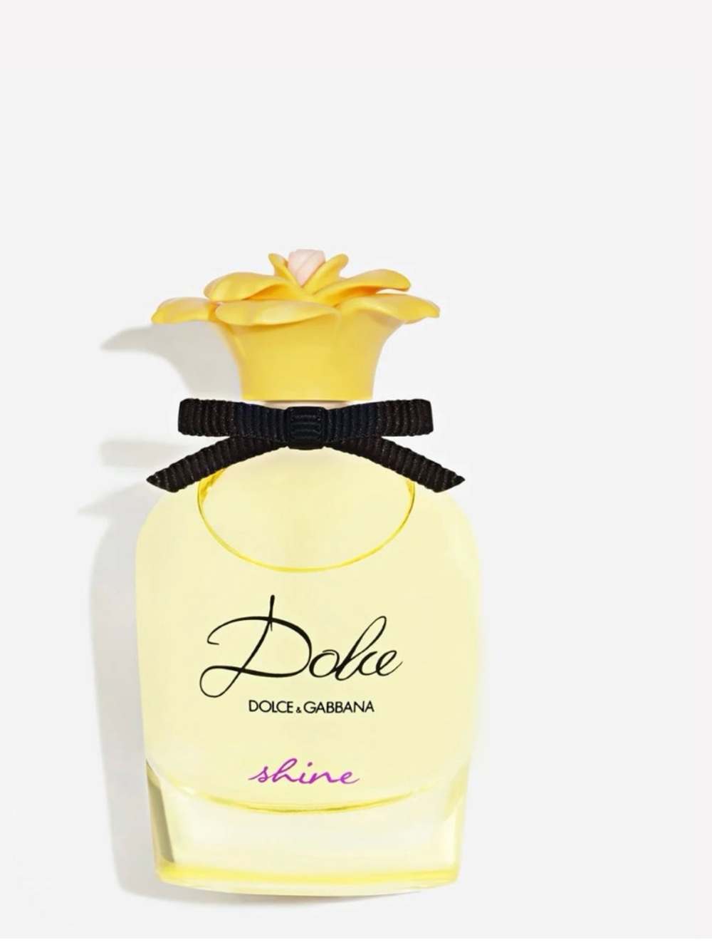Dolce & Gabbana Yellow Floral Cap Perfume Bottle
